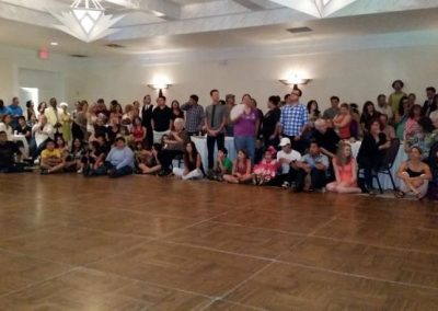 observers watch empty dance floor