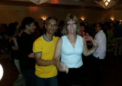 two people dancing