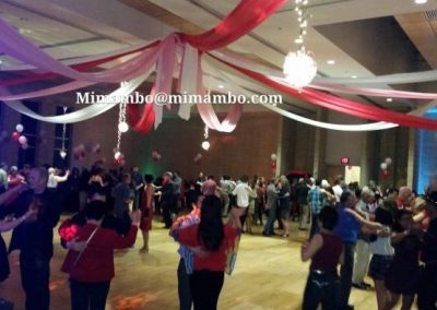 Photo of an active dance floor