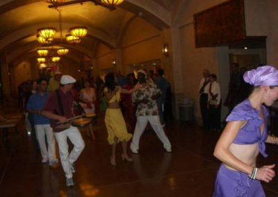 Photo of an active dance floor