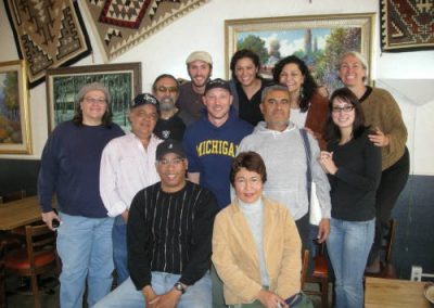 group of people posing for photo