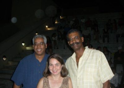 three people posing for a photo