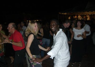 two people dancing