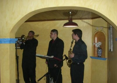 Band playing music
