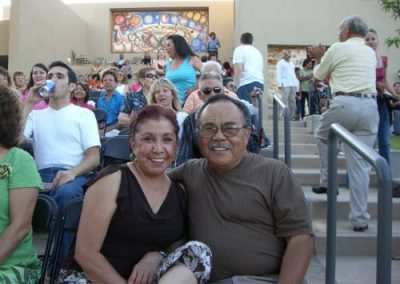 Couple posing for picture