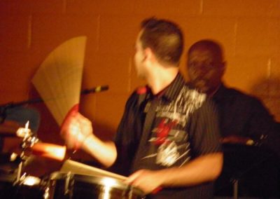 Guy playing the drums