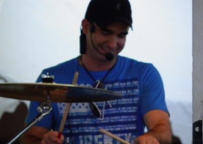 Guy playing the drums