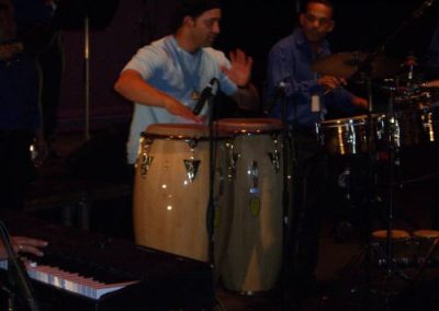 Guy playing the drums