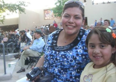 Mother and daughter at event