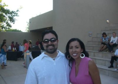 Couple posing for picture